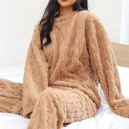 CozyCoral™ Fluffy Winter Pajama Set